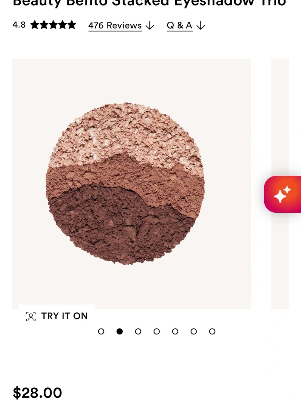 Beauty Bento Stacked Eyeshadow Trio — Kaja Beauty Chocolate Dahlia NWB